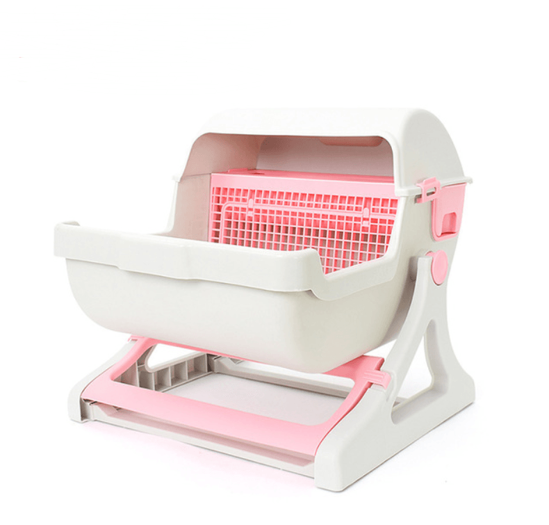 Sleek Kitty Corner Cat Litter Box